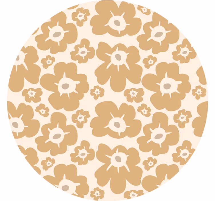 Persiana enrollable para cuarto amapolas beige - TenVinilo