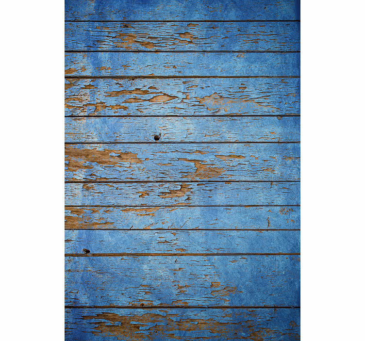 Persiana enrollable para cuarto diseño madera azul - TenVinilo