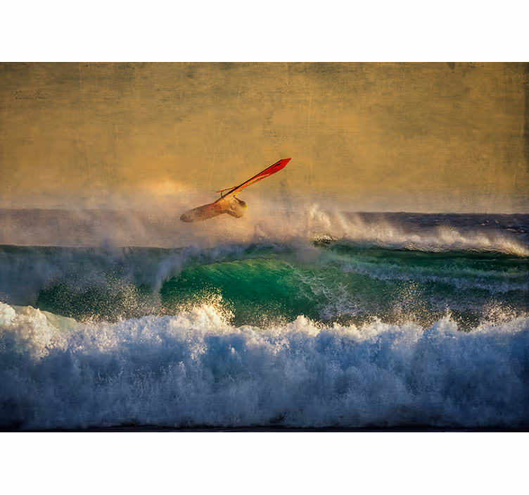 Persiana enrollable para cuarto surf de olas - TenVinilo