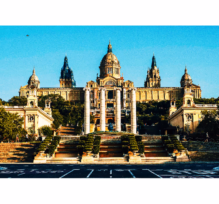 Persiana enrollable para cuarto vistas iluminadas a montjuic - TenVinilo