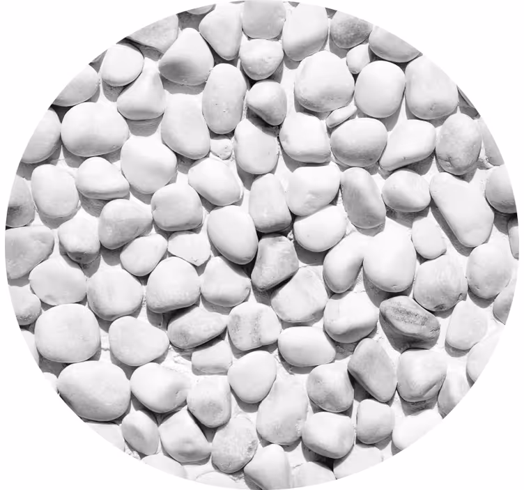 Persiana enrollable gris piedras irregulares blancas - TenVinilo