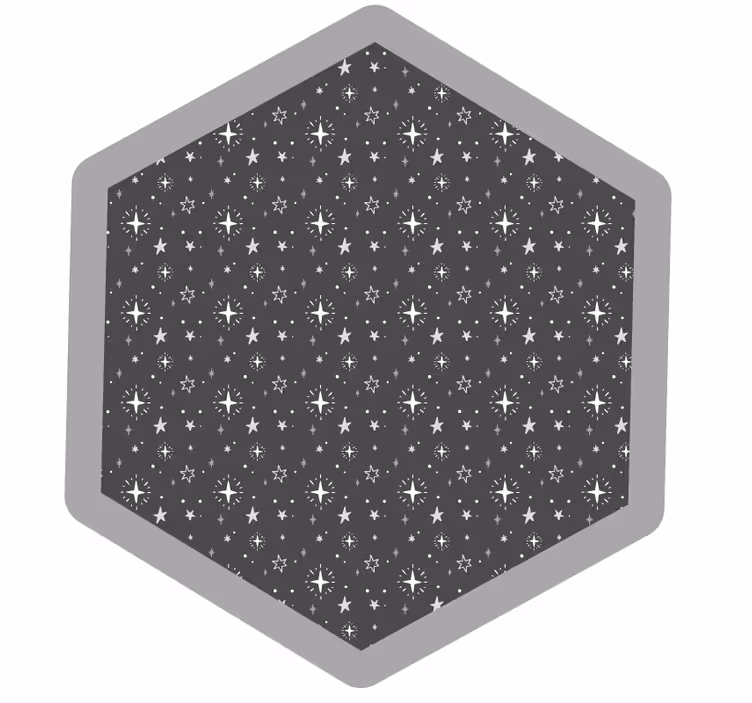 Persiana enrollable gris estrellas infantiles lavadas - TenVinilo