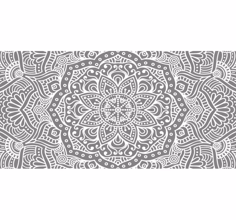Persiana enrollable gris mandala elegante - TenVinilo