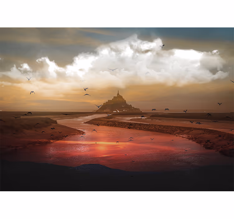 Persiana enrollable para cuarto isla de fantasía perdida - TenVinilo