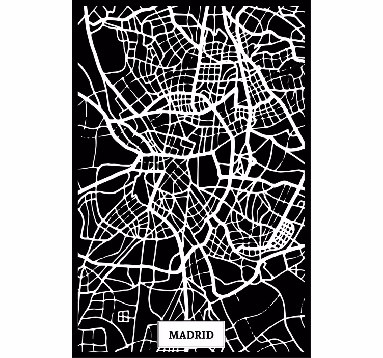 Persiana enrollable salón mapa topográfico madrid - TenVinilo