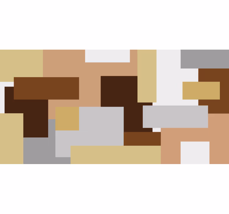 Persiana enrollable para cuarto cuadrados beige nórdicos - TenVinilo