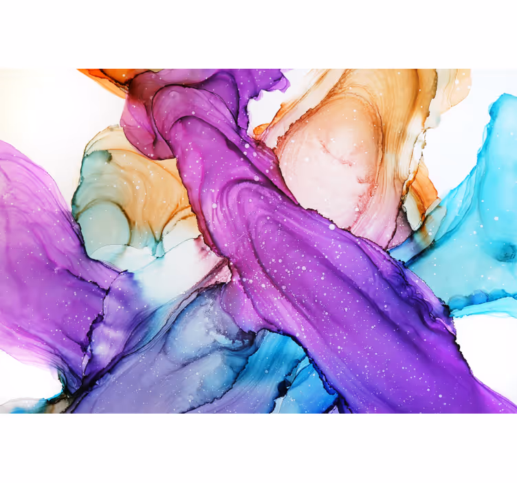 Persiana enrollable para cuarto mezcla de colores abstractos - TenVinilo