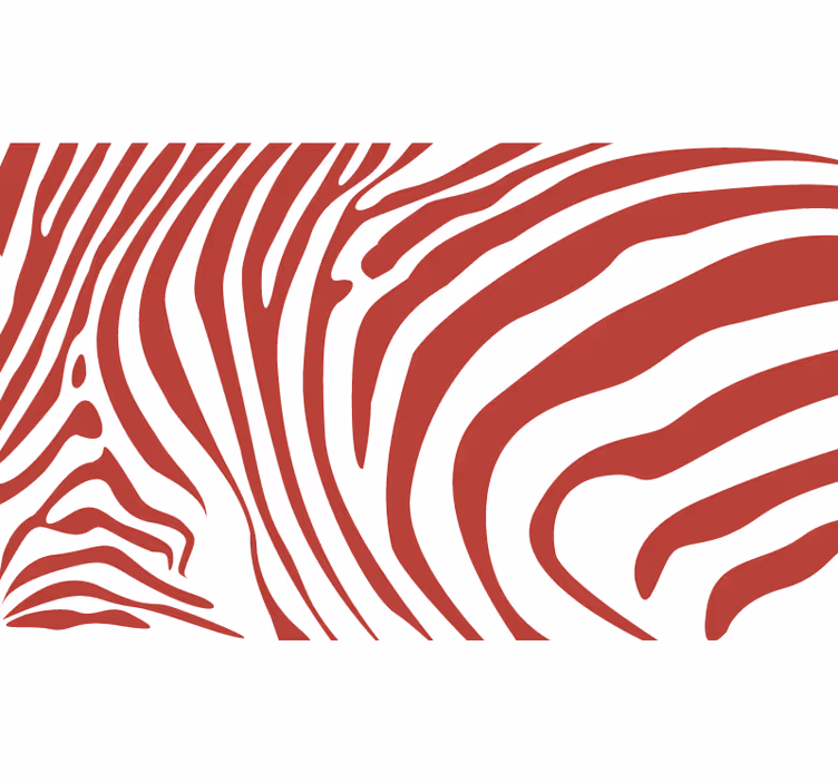 Persiana enrollable para cuarto rayas zebra rojas - TenVinilo