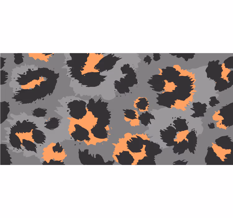 Persiana enrollable para cuarto piel de leopardo gris - TenVinilo