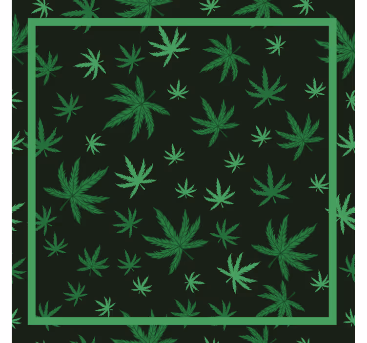 Persiana enrollable para cuarto hoja de marihuana - TenVinilo