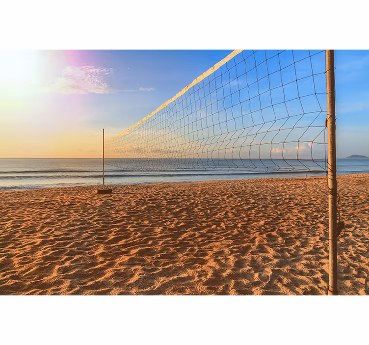 Persiana enrollable para cuarto red de voleibol playa - TenVinilo