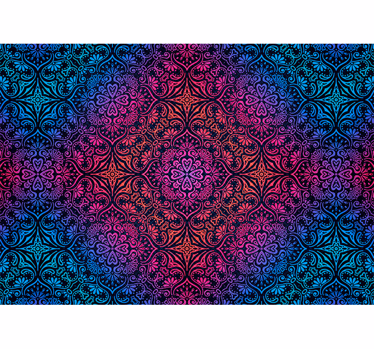 Persiana enrollable para cuarto mandala bohemio - TenVinilo