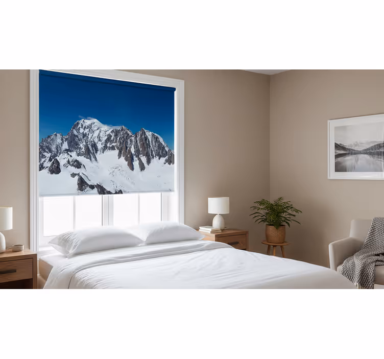 Persiana enrollable para cuarto paisaje del mont-blanc - TenVinilo