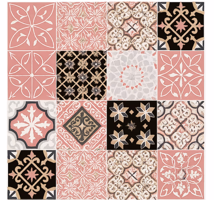 Persiana enrollable salón cemento rosa - TenVinilo