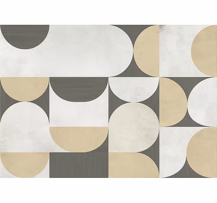 Persiana enrollable salón geometrías abstractas - TenVinilo