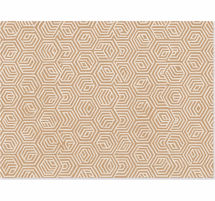 Persiana enrollable salón ornamentos abstractos beige - TenVinilo
