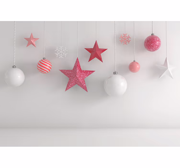 Persiana enrollable infantil globos de adornos rosa - TenVinilo