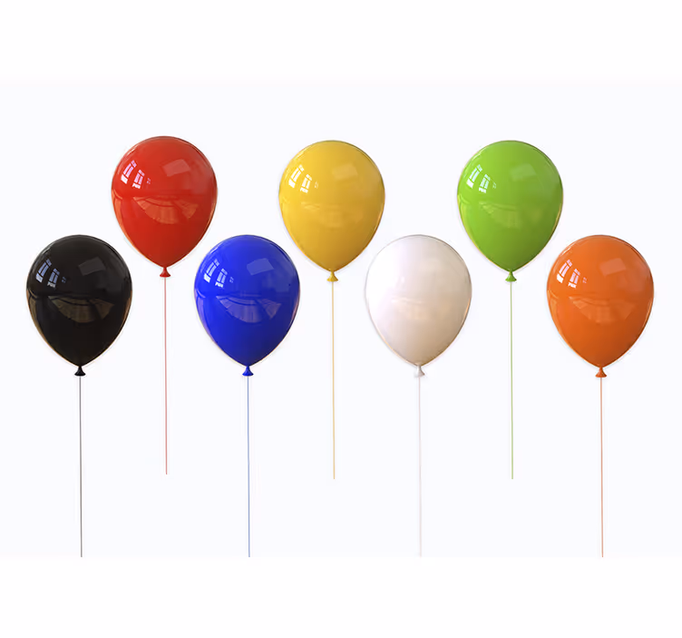 Persiana enrollable infantil globos 3d realistas - TenVinilo
