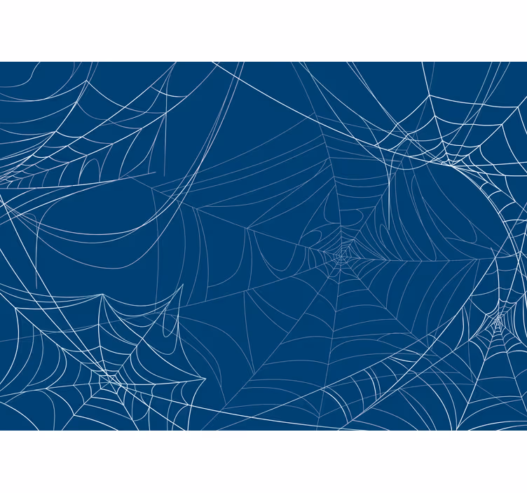 Persiana enrollable infantil telaraña azul halloween - TenVinilo