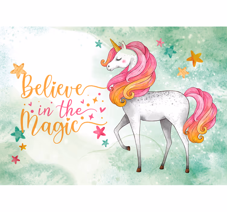 Persiana enrollable infantil eres un unicornio mágico - TenVinilo