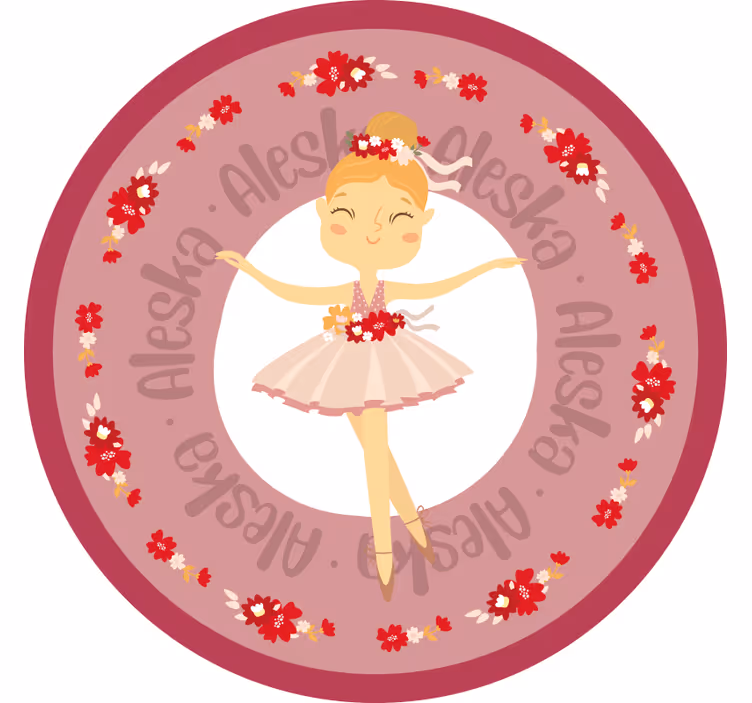 Persiana enrollable infantil princesa bailarina divertida - TenVinilo