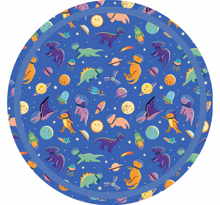 Persiana enrollable infantil dinosaurios en el espacio - TenVinilo
