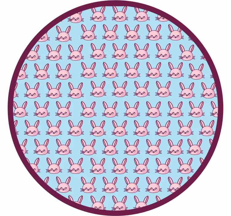 Persiana enrollable infantil con conejitos anime - TenVinilo