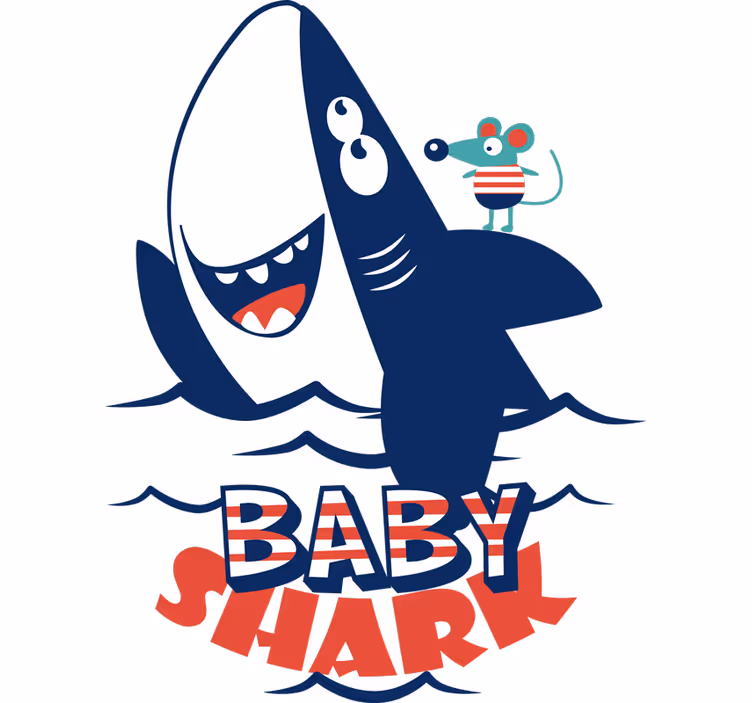 Persiana enrollable infantil tiburón bebé - TenVinilo