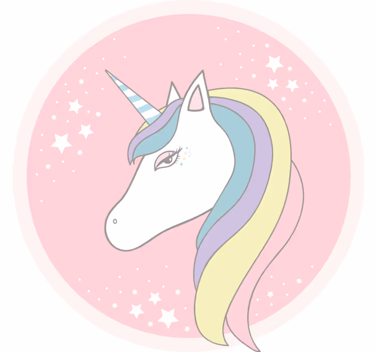 Persiana enrollable infantil unicornio de dibujos fabulosos - TenVinilo