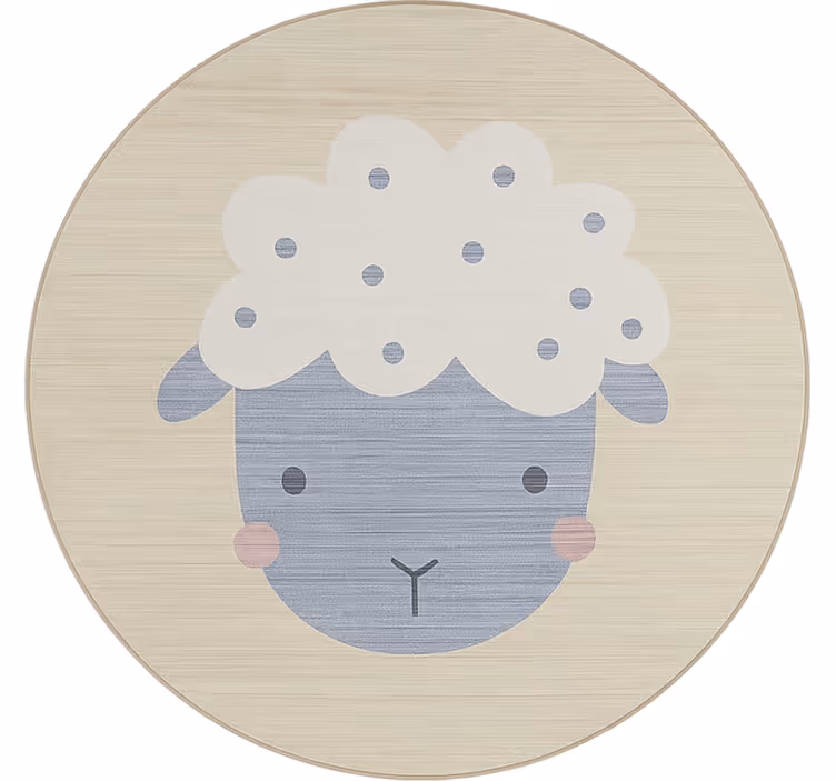 Persiana enrollable infantil ovejita beige - TenVinilo