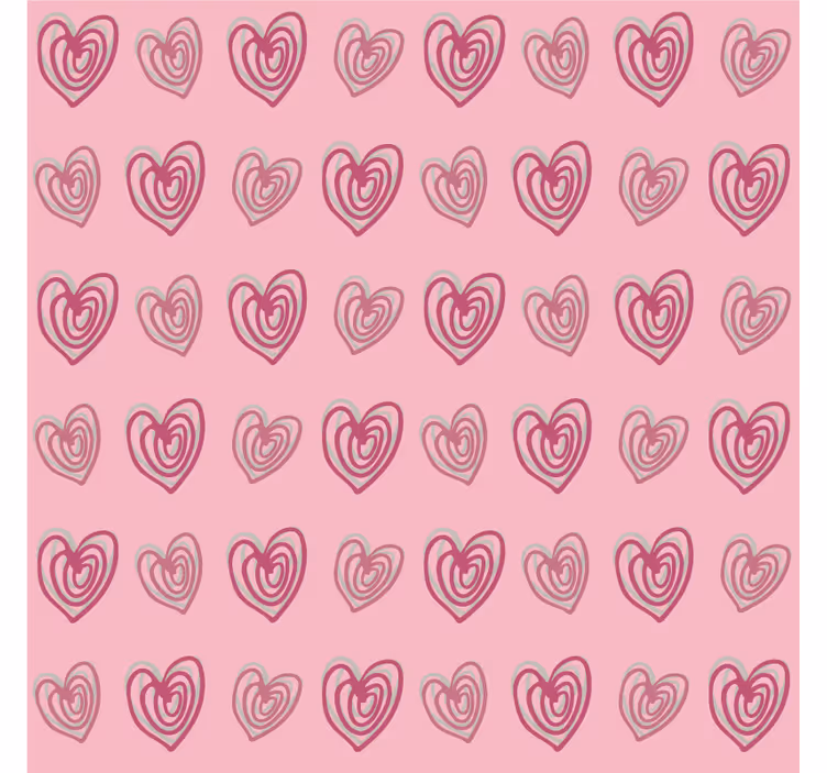 Persiana enrollable infantil patrón corazones rosa - TenVinilo