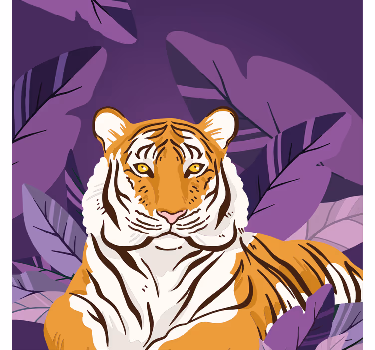 Persiana enrollable infantil tigre curioso animales jungla - TenVinilo