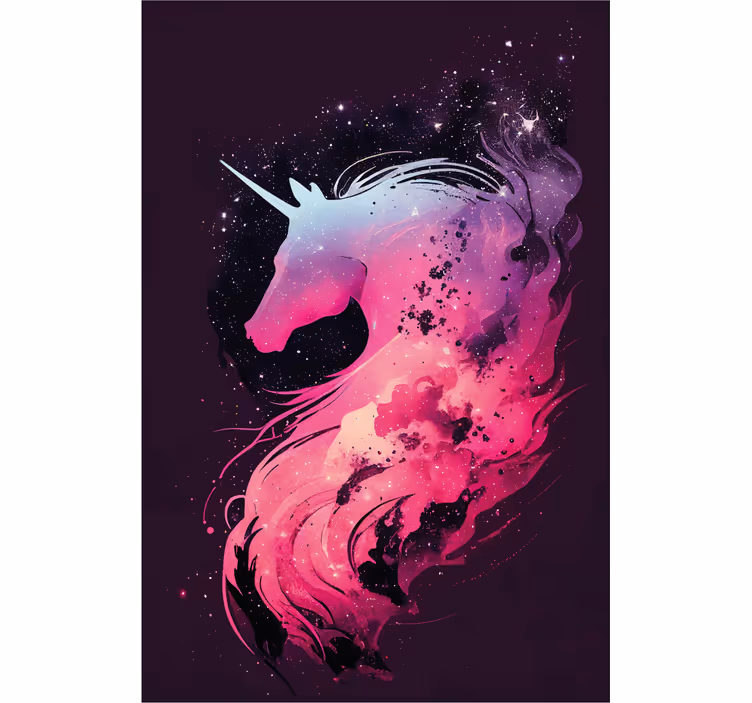 Persiana enrollable infantil unicornio galáctico - TenVinilo
