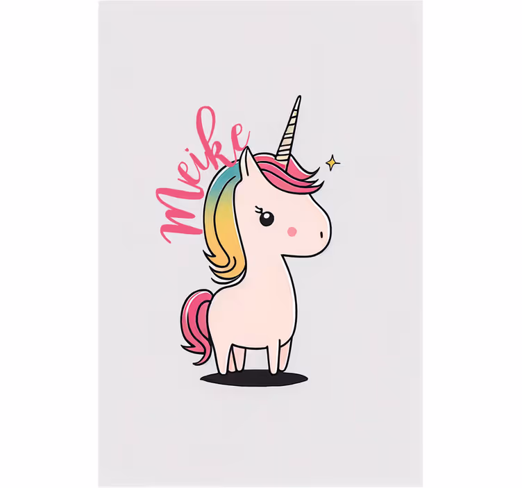 Persiana enrollable infantil unicornio de dibujos - TenVinilo