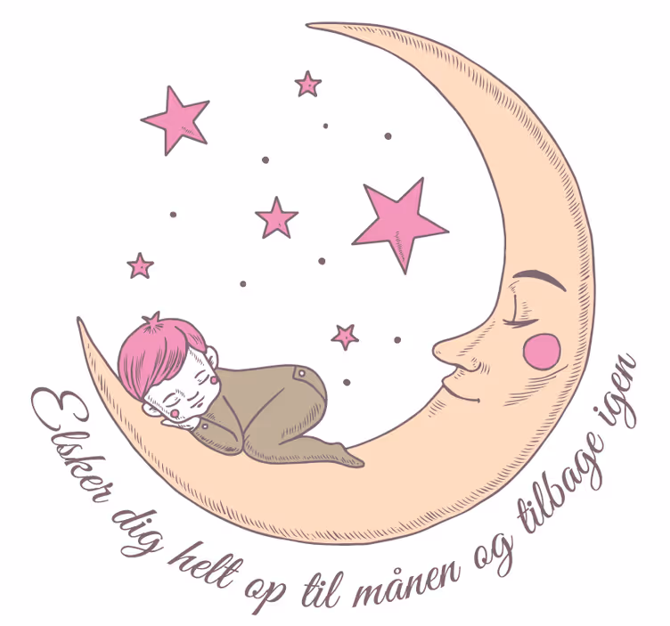 Persiana enrollable infantil te quiero hasta la luna - TenVinilo