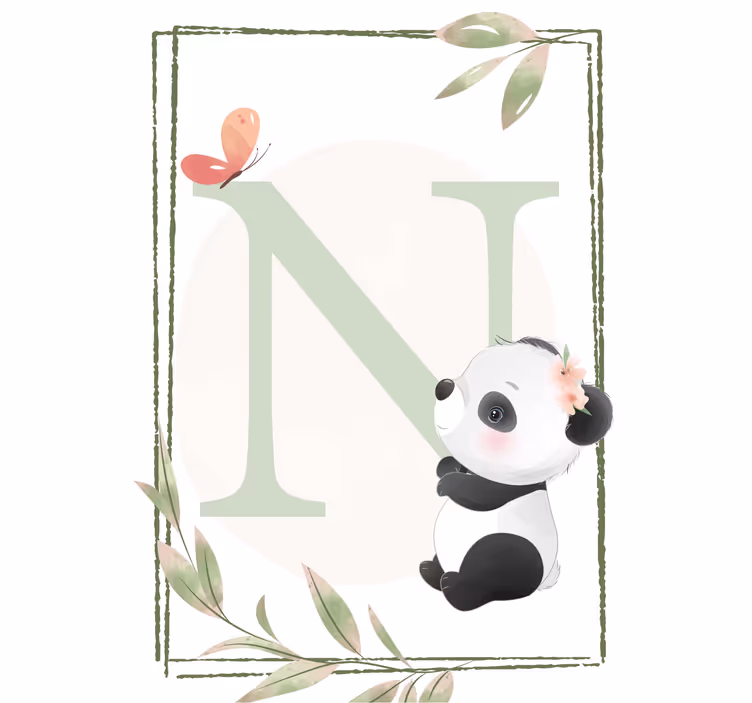 Persiana enrollable infantil panda adorable - TenVinilo
