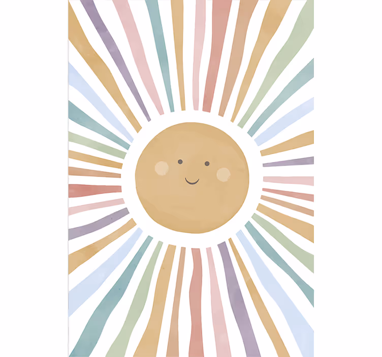 Persiana enrollable infantil sol feliz - TenVinilo