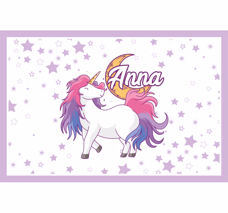 Persiana enrollable infantil unicornio y luna - TenVinilo