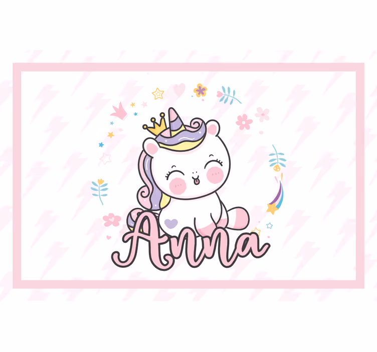 Persiana enrollable infantil unicornio bebé - TenVinilo