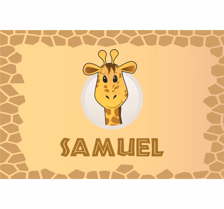 Persiana enrollable infantil nombre personalizable - TenVinilo