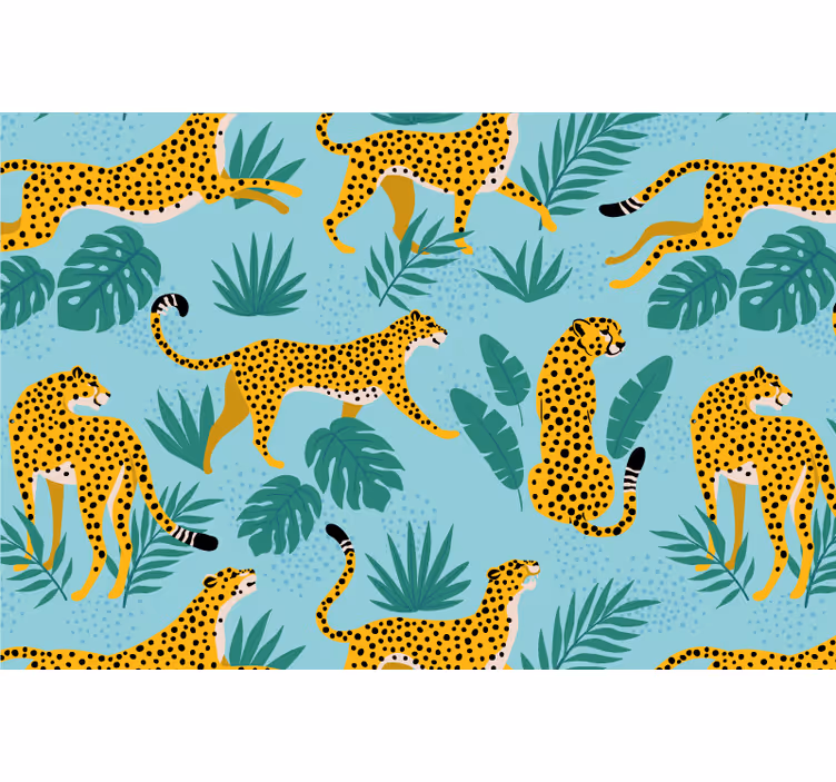 Persiana enrollable infantil safari de leopardo - TenVinilo