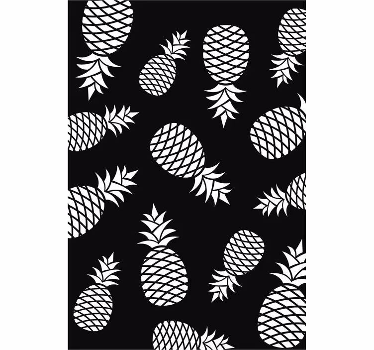 Persiana enrollable para cocina piña patrón dibujo - TenVinilo