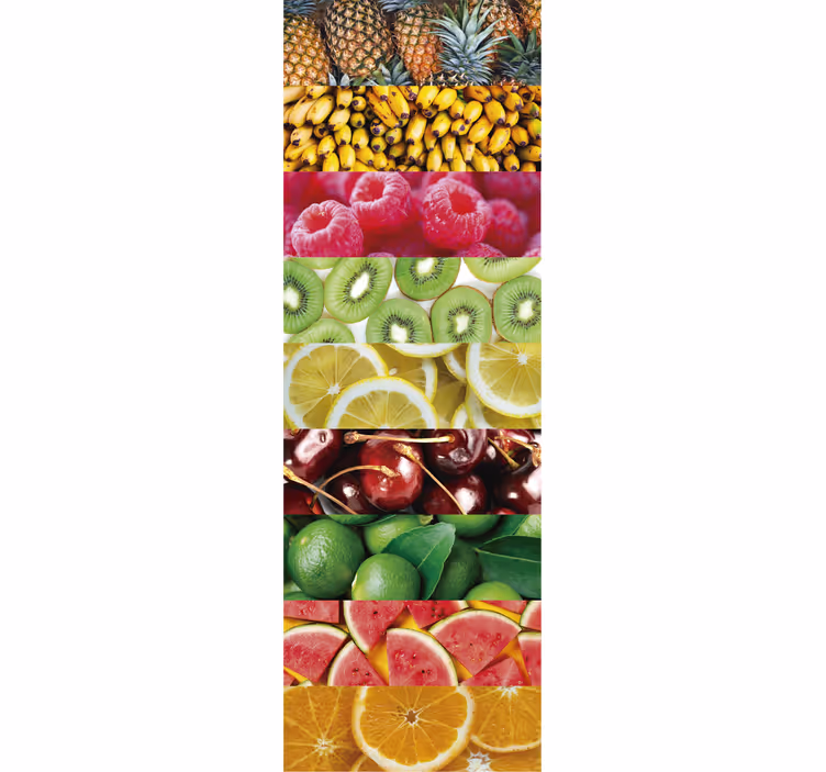 Persiana enrollable para cocina texturas de frutas - TenVinilo