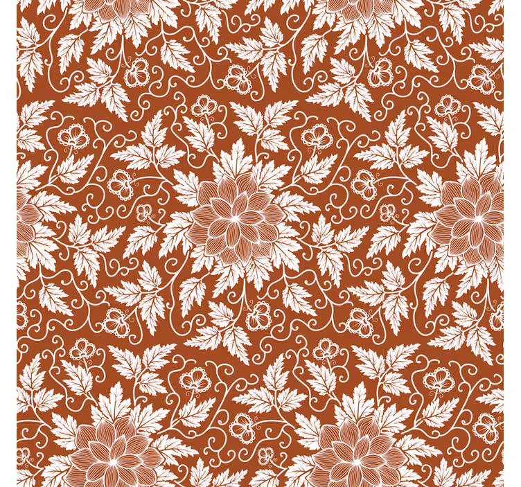 Persiana enrollable para cocina azulejo paisley floral - TenVinilo