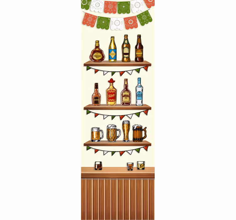 Persiana enrollable para cocina vinilo decorativo tequila - TenVinilo