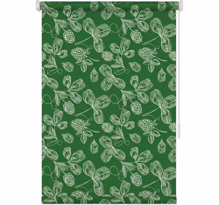 Persiana enrollable para cocina rama de magnolia verde - TenVinilo