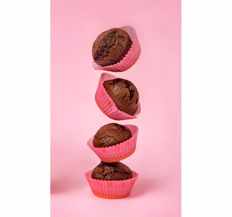 Persiana enrollable para cocina cupcake de chocolate - TenVinilo