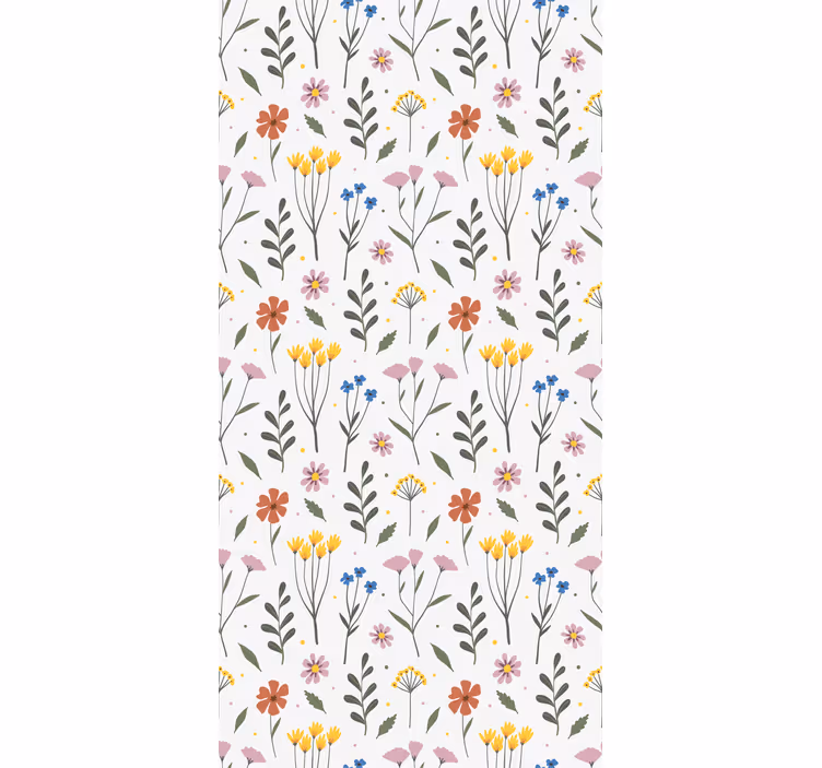 Persiana enrollable para cocina flores multicolor - TenVinilo