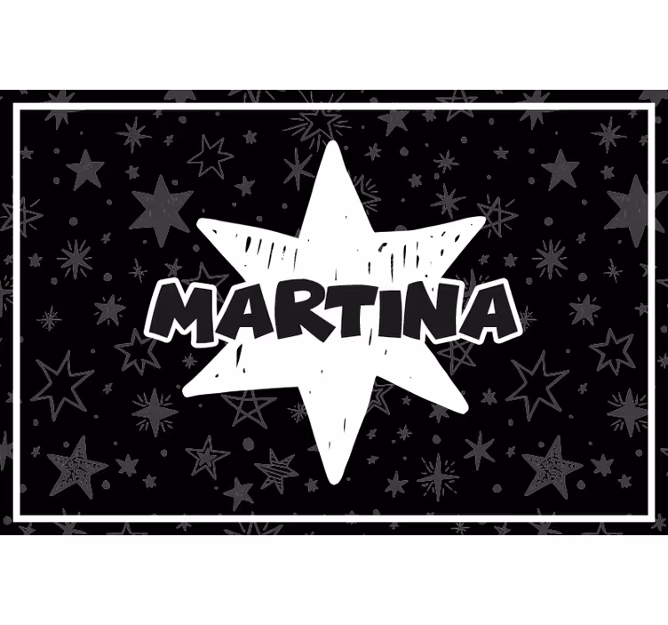 Persiana enrollable negra estrella personalizada - TenVinilo