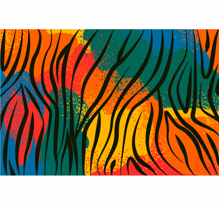 Persiana enrollable para cuarto estampado animal africano - TenVinilo